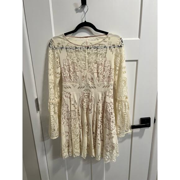 Free People White Lace Midi Dress - Picture 6 of 12